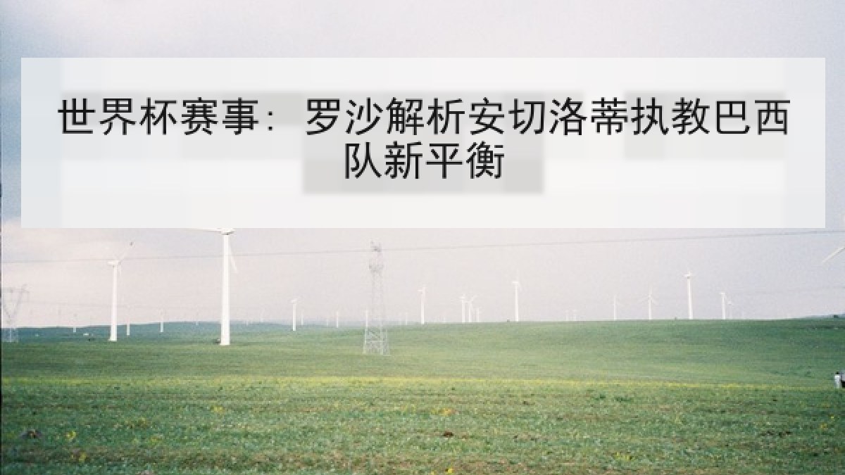 世界杯赛事: 罗沙解析安切洛蒂执教巴西队新平衡